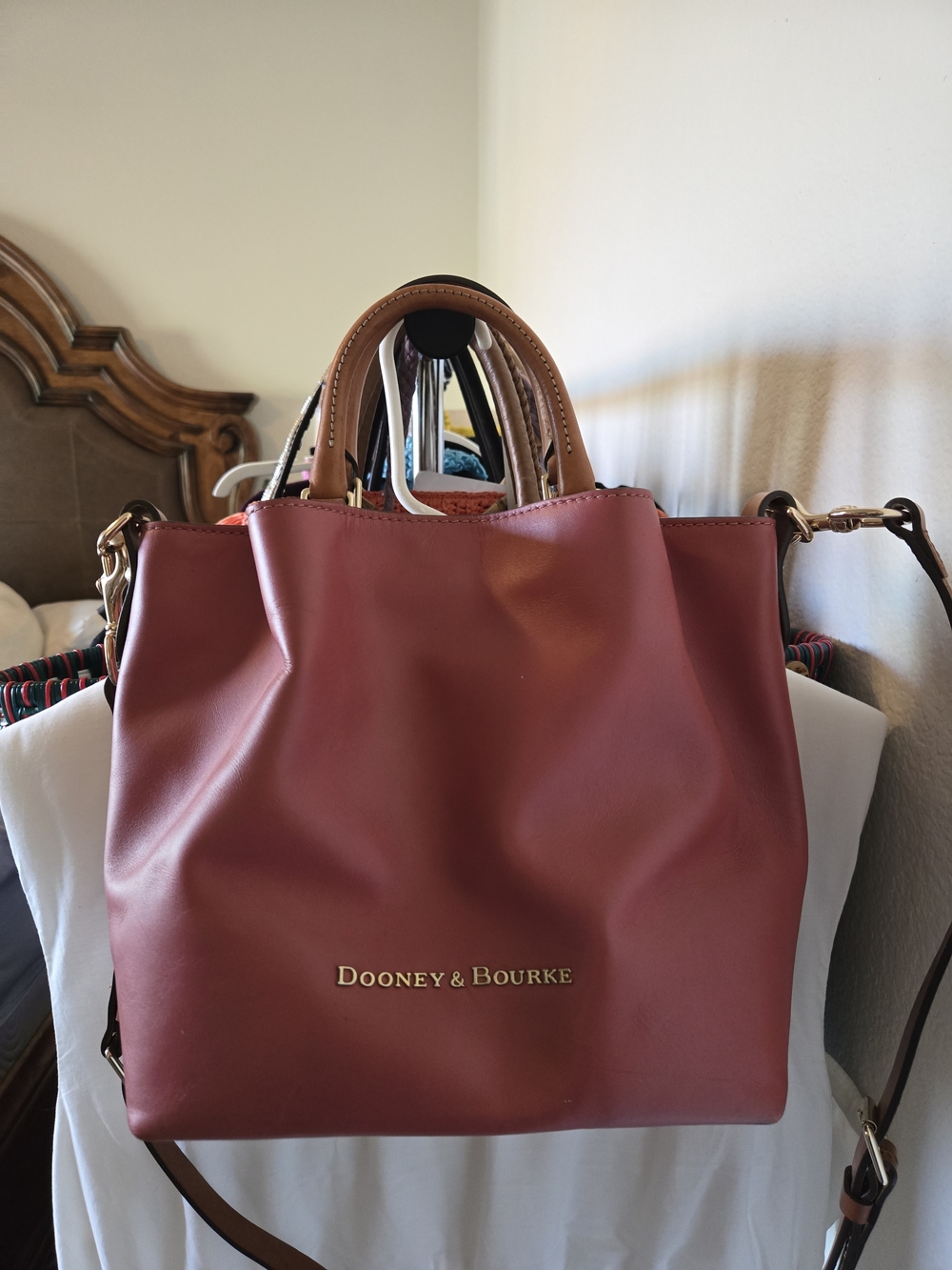 Dooney & Bourke Dusty Rose Leather Bag